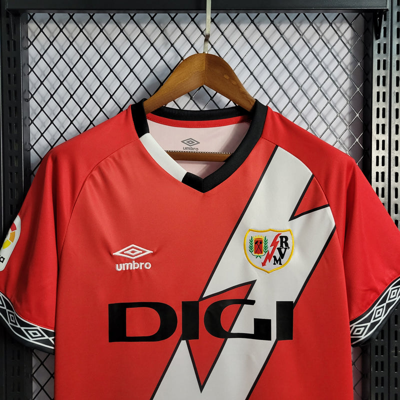 Camisa Rayo Vallecano II 22/23 s/n° Umbro Masculina - Vermelho