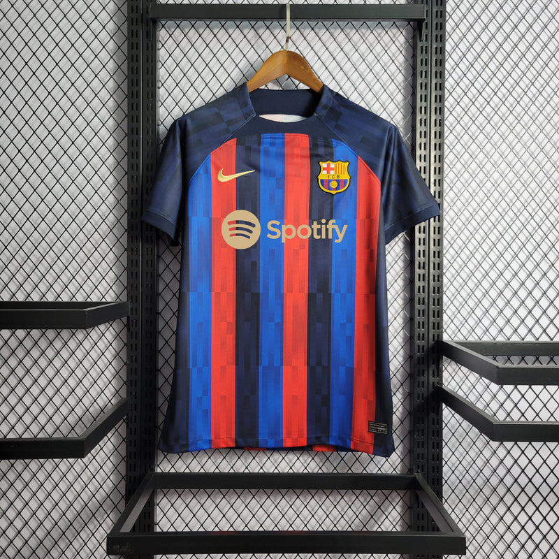 Camisa Nike Barcelona I 2022/2023 Torcedor Masculina - Azul