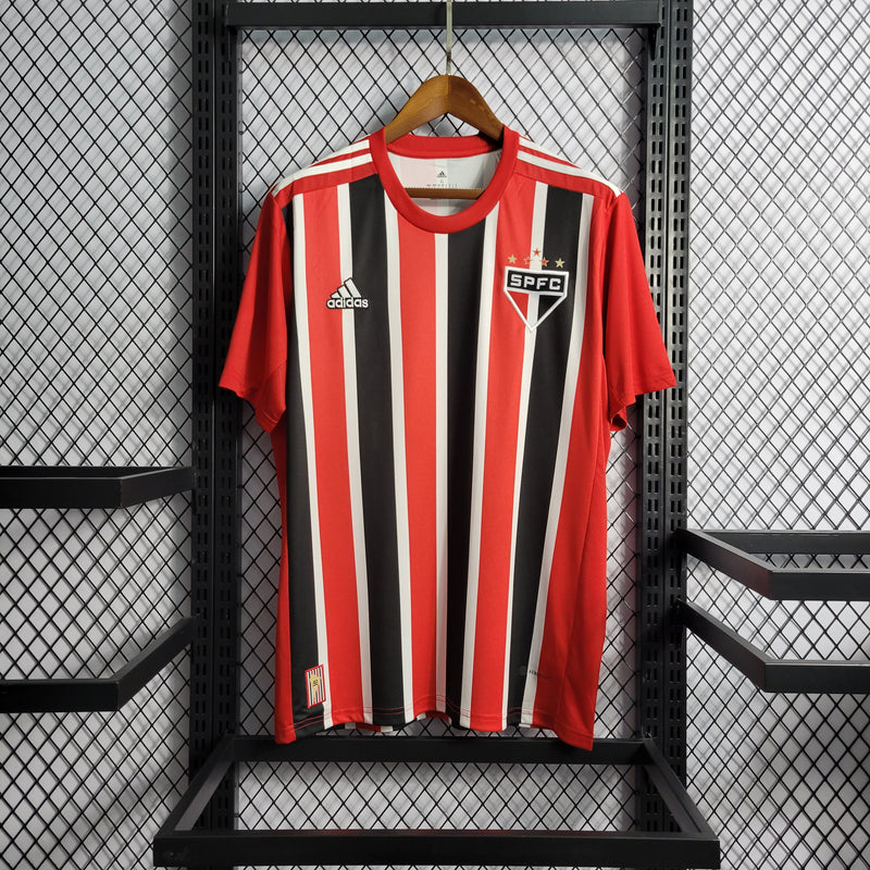 Camisa São Paulo II 22/23 s/n° Torcedor Adidas Masculina - Vermelho+Preto