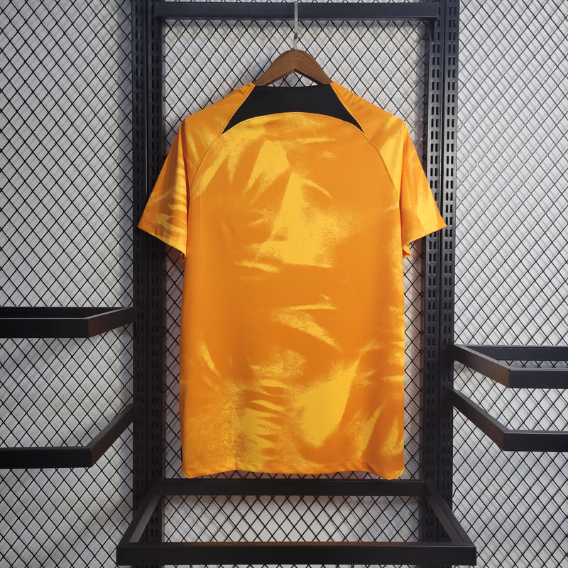 Camisa Nike Holanda I 2022/23 Torcedor Pro Masculina - Laranja