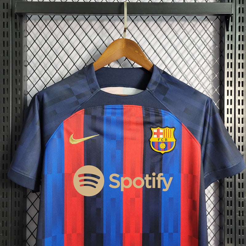 Camisa Nike Barcelona I 2022/2023 Torcedor Masculina - Azul