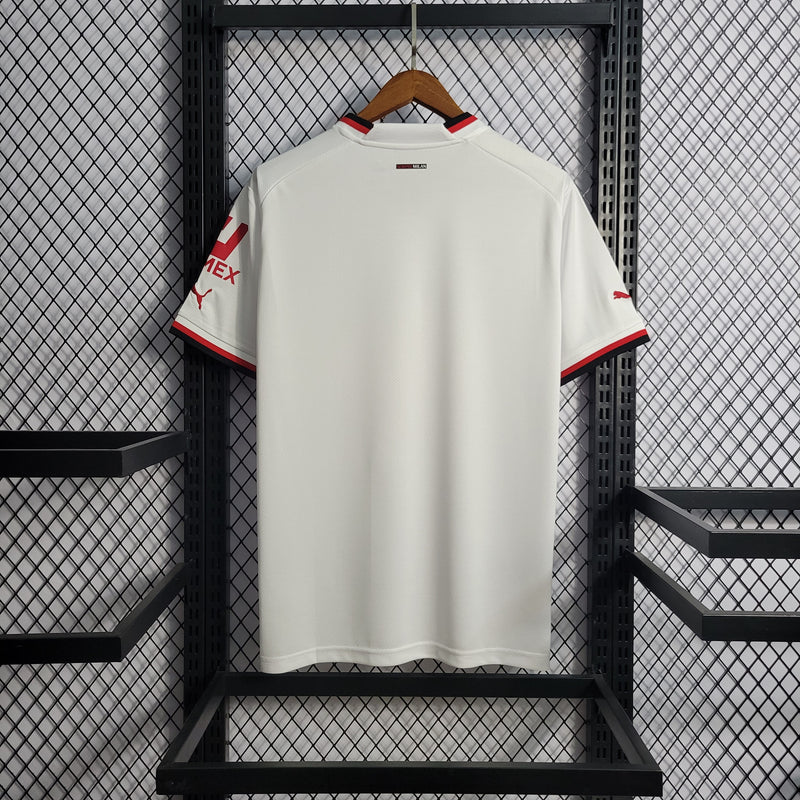 Camisa AC MILAN II 22/23 S/N Torcedor Masculino - Vermelho+Branco