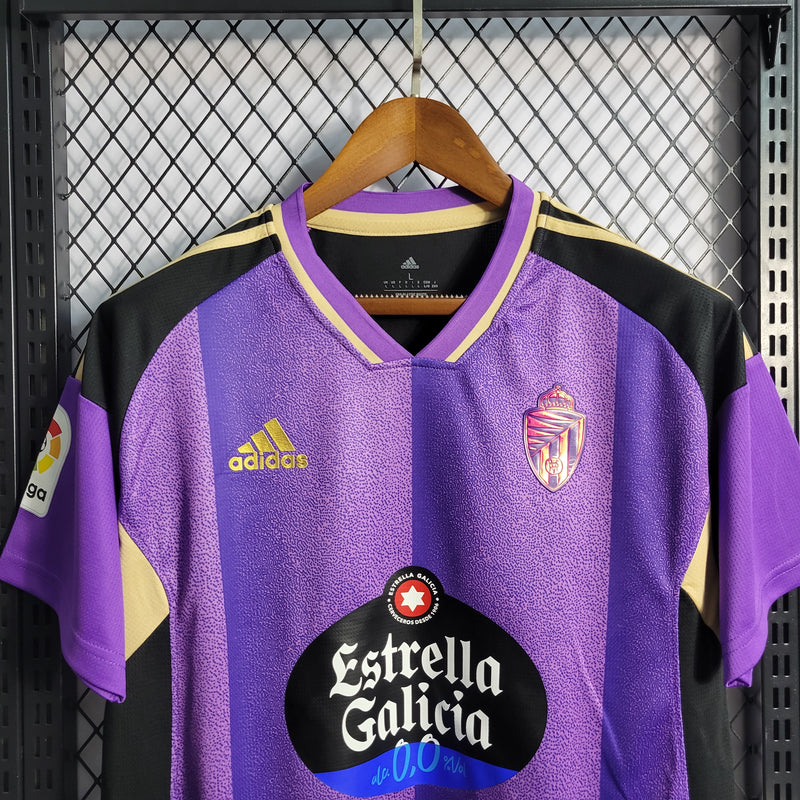 Camisa Real Valladolid I 22/23 s/n° Torcedor Adidas Masculina - Roxo